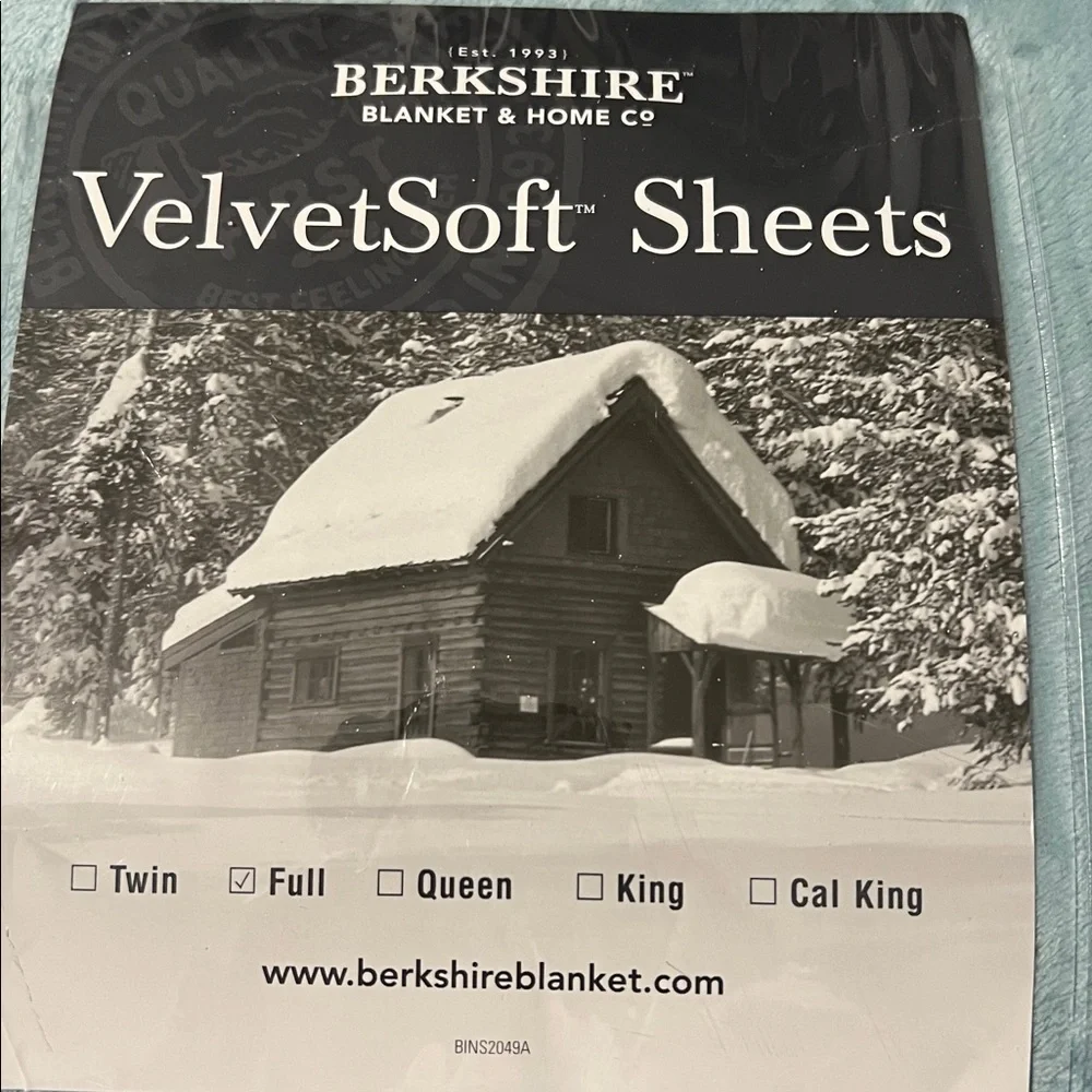 Berkshire VelvetSoft Sheets Set of 4 items, Full Size